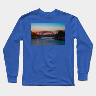 Portugal. Porto. Bridges. Sunset. Long Sleeve T-Shirt